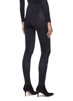 Black Logo-print stretch-jersey leggings, Balenciaga