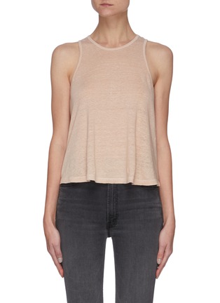 Main View - Click To Enlarge - FRAME - 'Swingy' linen tank top