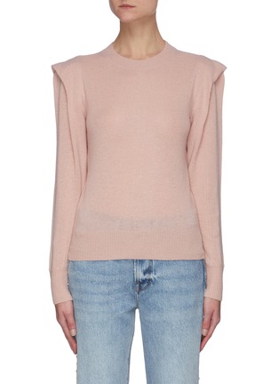 Main View - Click To Enlarge - FRAME - 'Kennedy' flutter sleeve cashmere sweater