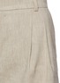  - FRAME - Pleated linen blend tailored shorts