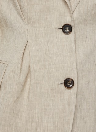  - FRAME - 'Madison' pintuck detail linen blend blazer