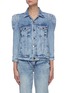 Main View - Click To Enlarge - FRAME - 'Rosette' puffed sleeve denim jacket