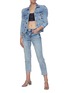 Figure View - Click To Enlarge - FRAME - 'Rosette' puffed sleeve denim jacket