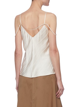 Back View - Click To Enlarge - COMME MOI - Diagonal stripes cami top