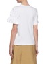 Back View - Click To Enlarge - COMME MOI - Ruffle trim sleeve T-shirt