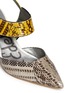 Detail View - Click To Enlarge - SAM EDELMAN - 'Ola' snake effect leather slingback pumps