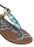 Detail View - Click To Enlarge - SAM EDELMAN - 'Gigi' cracked leather thong sandals