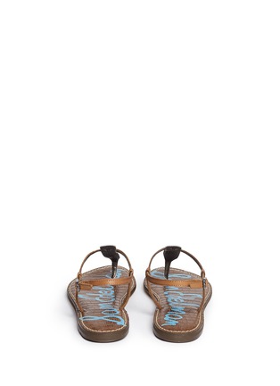 Back View - Click To Enlarge - SAM EDELMAN - 'Gigi' cracked leather thong sandals