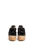 Figure View - Click To Enlarge - JIMMY CHOO - 'Priory' cork wedge knot leather sandals