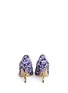 Back View - Click To Enlarge - JIMMY CHOO - 'Alia' contrast floral leopard jacquard pumps