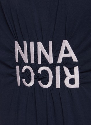  - NINA RICCI - Back Logo Embroidered Crewneck T-shirt