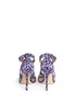 Back View - Click To Enlarge - JIMMY CHOO - 'Lottie' floral leopard jacquard sandals