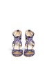 Figure View - Click To Enlarge - JIMMY CHOO - 'Lottie' floral leopard jacquard sandals