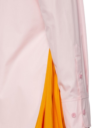 - NINA RICCI - Side Contrast Panel Point Collar Shirt