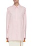 Main View - Click To Enlarge - NINA RICCI - Side Contrast Panel Point Collar Shirt