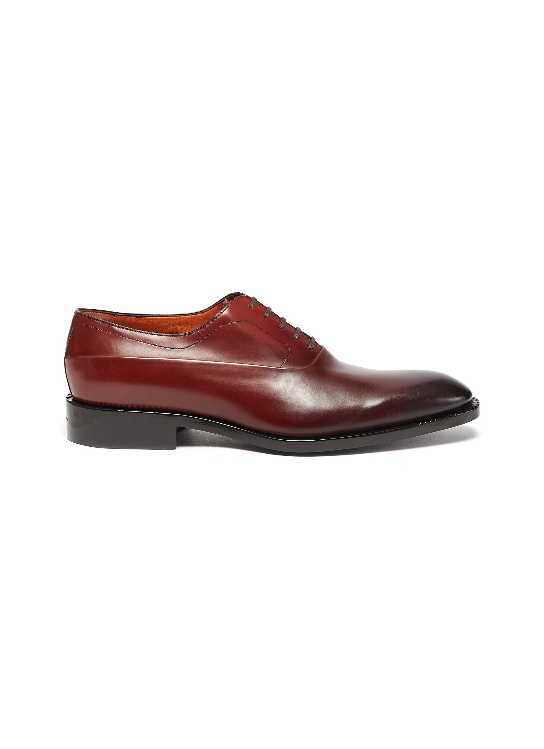 Gradient Leather Oxford Shoes