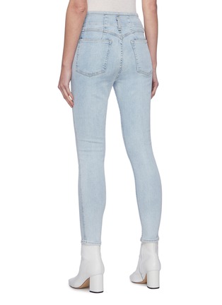 Back View - Click To Enlarge - RAG & BONE - Darted ankle cropped skinny jeans