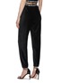 Back View - Click To Enlarge - T BY ALEXANDER WANG - Branded Elastic Waistband Corduroy Jogger Pants