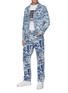 Figure View - Click To Enlarge - ARIES - x Lee 'Rider' Sculpture Print Taper Leg Jeans