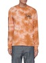 Main View - Click To Enlarge - ARIES - x Lee Logo Graphic Print Tie Dye Long Sleeve Cotton T-shirt
