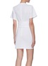 Back View - Click To Enlarge - T BY ALEXANDER WANG - Crisscross Front Twist Detail T-shirt Dress