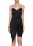 Main View - Click To Enlarge - T BY ALEXANDER WANG - Lace trim ruched symmetric cami top