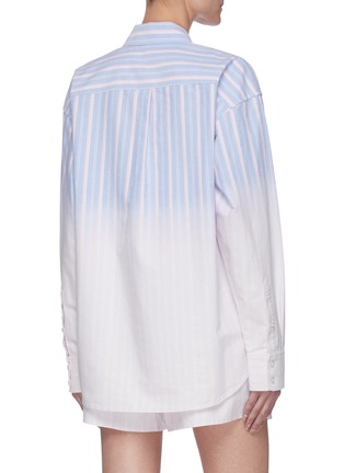 Back View - Click To Enlarge - T BY ALEXANDER WANG - Gradient Stripe Patch Pocket Shirt