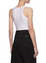 Back View - Click To Enlarge - T BY ALEXANDER WANG - Logo Print Gingham Check Sleeveless Bodysuit