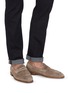Figure View - Click To Enlarge - DOUCAL'S - 'Derek Washed' leather penny loafers