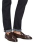 Figure View - Click To Enlarge - DOUCAL'S - 'Derek Polo' leather penny loafers