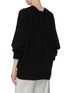 Back View - Click To Enlarge - ALEXANDER WANG - Tucked Back Collar V-neck Sweater