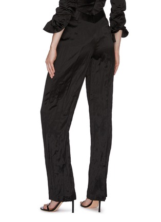 Back View - Click To Enlarge - ALEXANDER WANG - Dipped back waistband wide-leg suiting pants