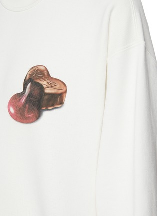 - ALEXANDER WANG - Chocolate Graphic Print Bishop Sleeves Sweatshirt