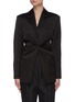 Main View - Click To Enlarge - ALEXANDER WANG - Cinched single breast blazer