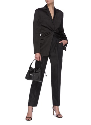 Figure View - Click To Enlarge - ALEXANDER WANG - Cinched single breast blazer