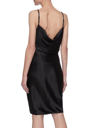 Back View - Click To Enlarge - ALEXANDER WANG - Knot front camisole slip dress