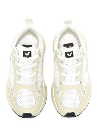 Figure View - Click To Enlarge - VEJA - Small Canary' elastic lace toddler sneakers