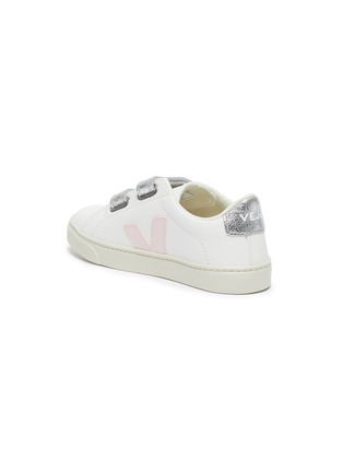 Detail View - Click To Enlarge - VEJA - Small Esplar' double velcro kids leather sneakers