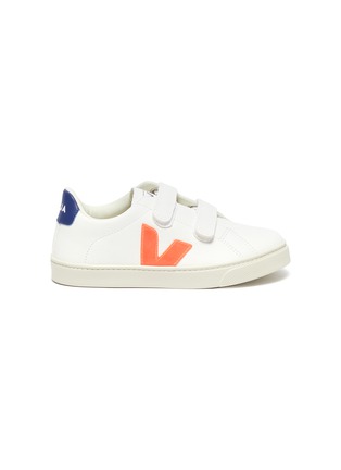 Main View - Click To Enlarge - VEJA - Small Esplar' double velcro kids leather sneakers