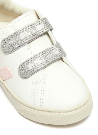 Detail View - Click To Enlarge - VEJA - Small Esplar' double velcro toddler leather sneakers