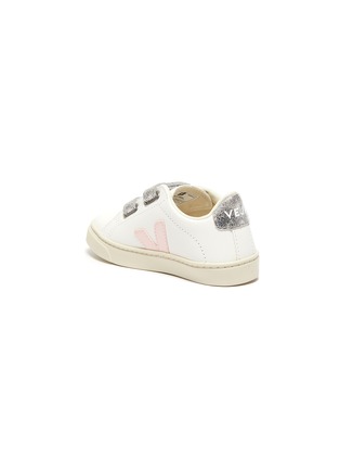 Detail View - Click To Enlarge - VEJA - Small Esplar' double velcro toddler leather sneakers