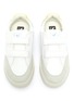 Figure View - Click To Enlarge - VEJA - V-12' Logo Print Double Velcro Strap Kids Leather Sneakers