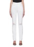 Main View - Click To Enlarge - ALEXANDER WANG - Dipped back high waist jeans
