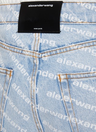  - ALEXANDER WANG - All-over logo print dip dye ombré jeans
