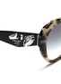 Detail View - Click To Enlarge - PRADA - Jewel temple tortoiseshell acetate sunglasses