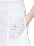 Detail View - Click To Enlarge - VALENTINO GARAVANI - San Gallo lace button shorts