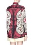 Back View - Click To Enlarge - VALENTINO GARAVANI - Blossom print Shantung silk shirt