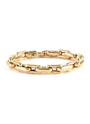 Main View - Click To Enlarge - LAUREN RUBINSKI - Lucky link small square 14k gold chain bracelet
