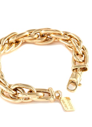 Detail View - Click To Enlarge - LAUREN RUBINSKI - Lucky Link small oval 14k gold chain bracelet