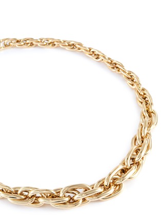 Detail View - Click To Enlarge - LAUREN RUBINSKI - Lucky Link small oval 14k gold chain necklace